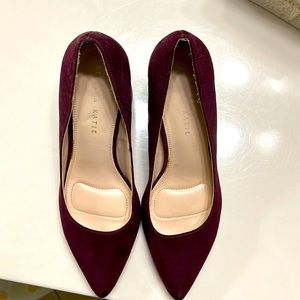 Maroon Suede Pumps
